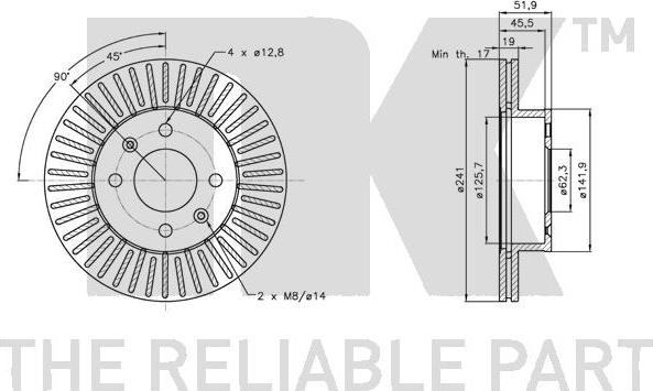 NK 203409 - Brake Disc autospares.lv