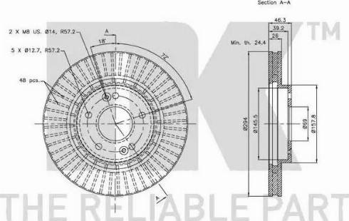 NK 313415 - Brake Disc autospares.lv