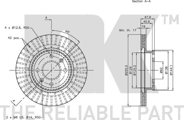 NK 203418 - Brake Disc autospares.lv