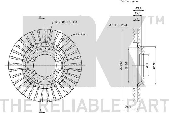 NK 203417 - Brake Disc autospares.lv