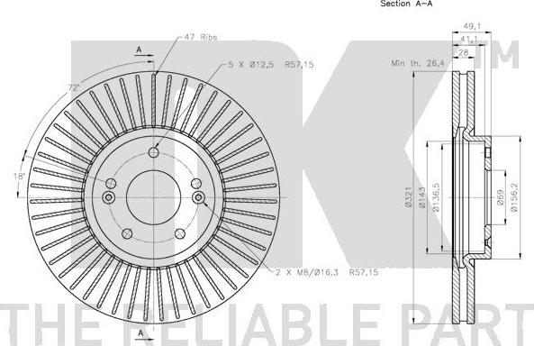 NK 313431 - Brake Disc autospares.lv