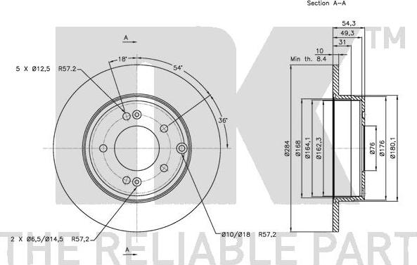 NK 313425 - Brake Disc autospares.lv