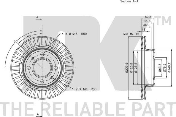 NK 313428 - Brake Disc autospares.lv