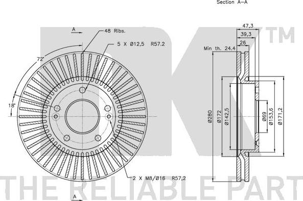 NK 203423 - Brake Disc autospares.lv