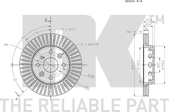 NK 203501 - Brake Disc autospares.lv