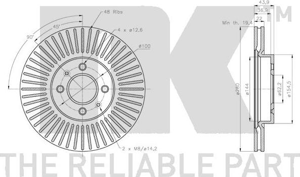 NK 313536 - Brake Disc autospares.lv