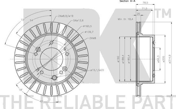 NK 203530 - Brake Disc autospares.lv