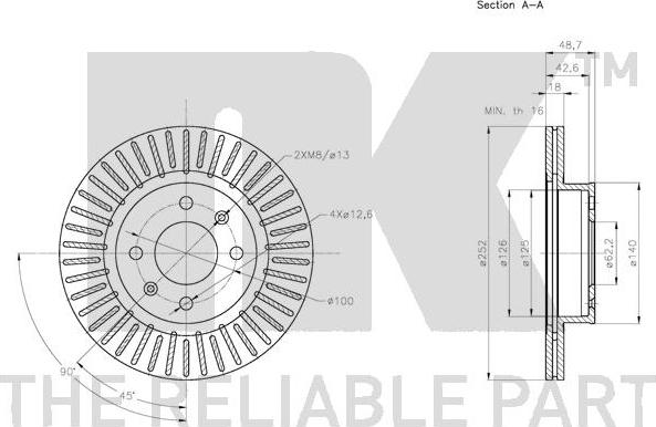 NK 313529 - Brake Disc autospares.lv