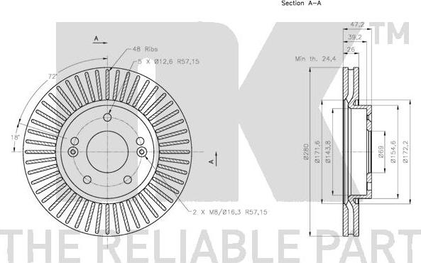 NK 313526 - Brake Disc autospares.lv