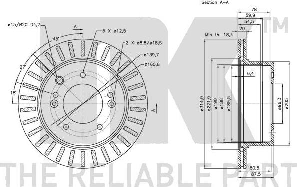 NK 313520 - Brake Disc autospares.lv