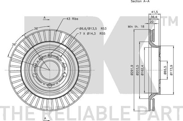 NK 313650 - Brake Disc autospares.lv