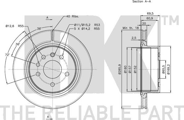 NK 203657 - Brake Disc autospares.lv