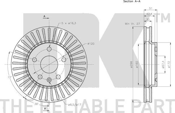 NK 203667 - Brake Disc autospares.lv