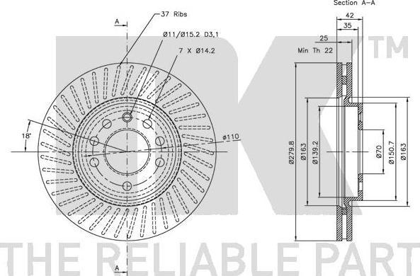 NK 203630 - Brake Disc autospares.lv