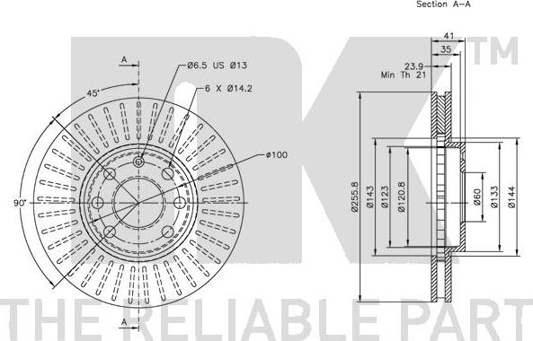 NK 203629 - Brake Disc autospares.lv