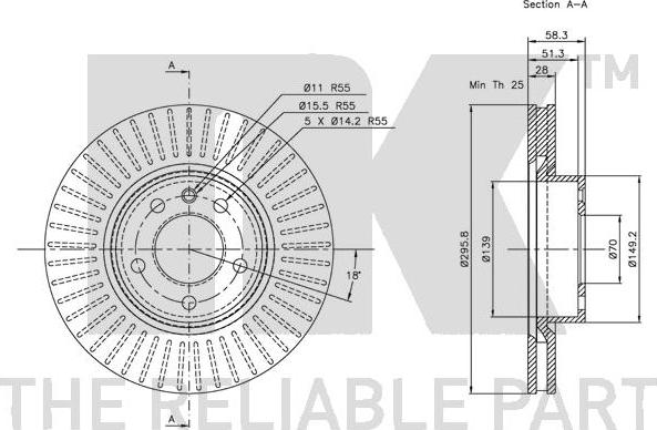 NK 313622 - Brake Disc autospares.lv