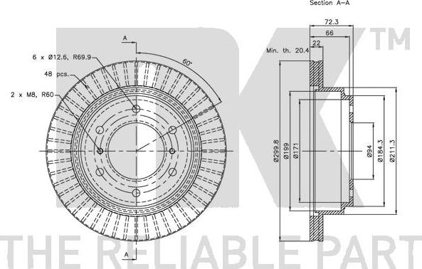 NK 203041 - Brake Disc autospares.lv