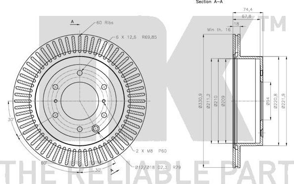 NK 203056 - Brake Disc autospares.lv