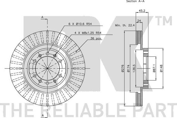 NK 203016 - Brake Disc autospares.lv