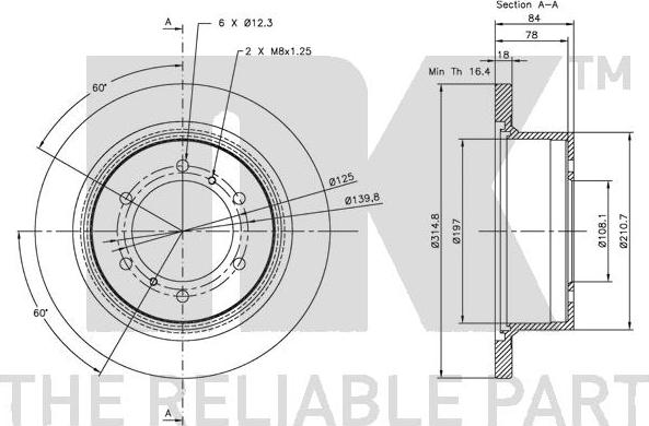 NK 313022 - Brake Disc autospares.lv