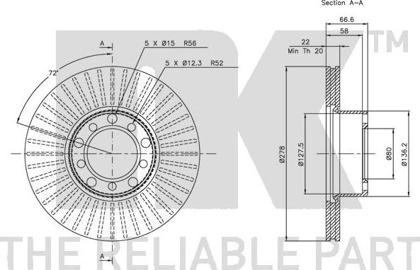 NK 203349 - Brake Disc autospares.lv