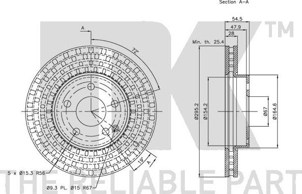 NK 203359 - Brake Disc autospares.lv