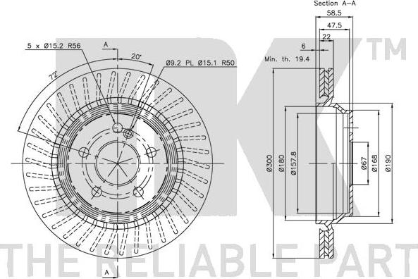 NK 313352 - Brake Disc autospares.lv