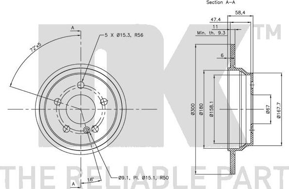 NK 313365 - Brake Disc autospares.lv