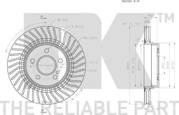 NK 3133105 - Brake Disc autospares.lv