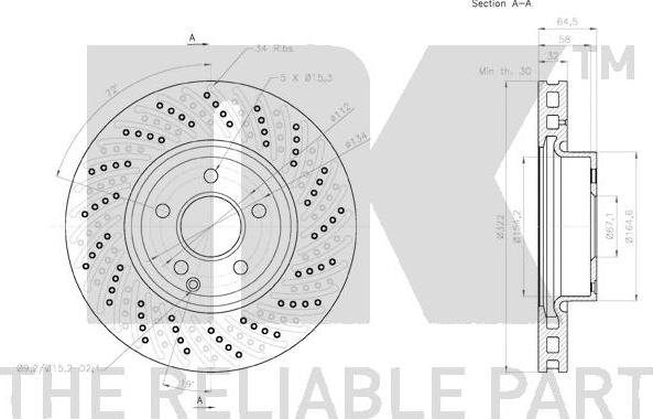 NK 2033102 - Brake Disc autospares.lv