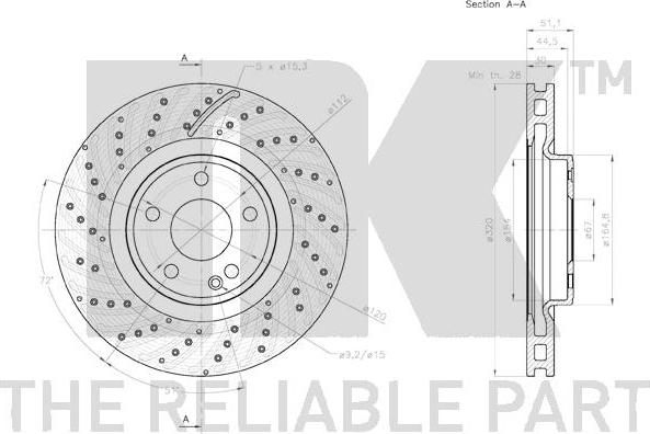 NK 2033124 - Brake Disc autospares.lv