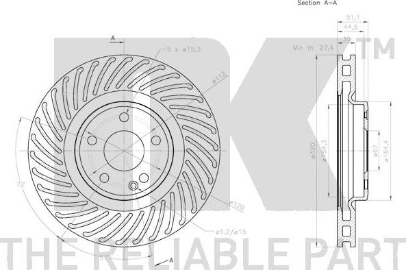 NK 3133123 - Brake Disc autospares.lv