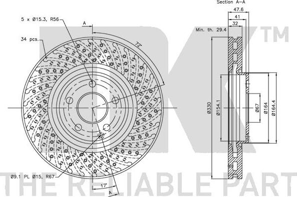 NK 313382 - Brake Disc autospares.lv