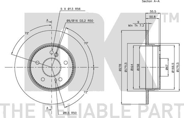 NK 313326 - Brake Disc autospares.lv