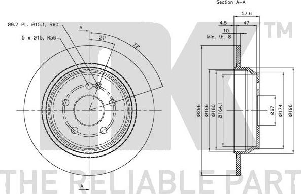 NK 313376 - Brake Disc autospares.lv