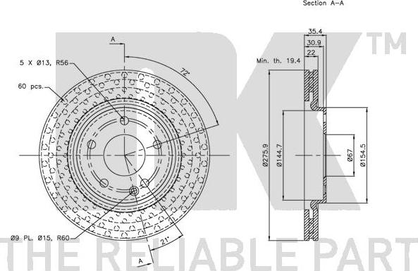 NK 203370 - Brake Disc autospares.lv