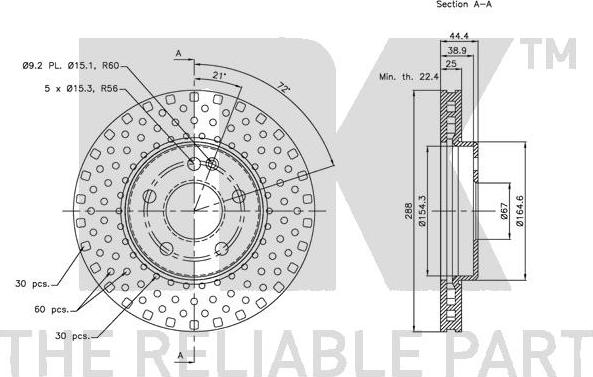 NK 203373 - Brake Disc autospares.lv