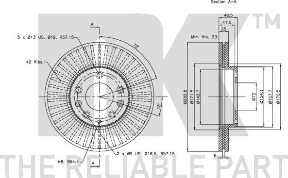 NK 203245 - Brake Disc autospares.lv