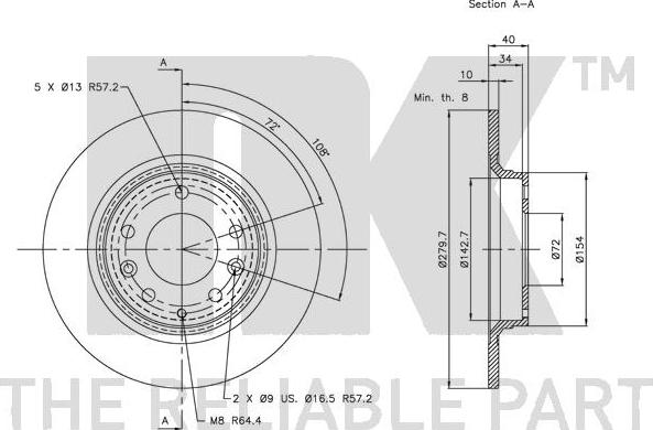 NK 203246 - Brake Disc autospares.lv