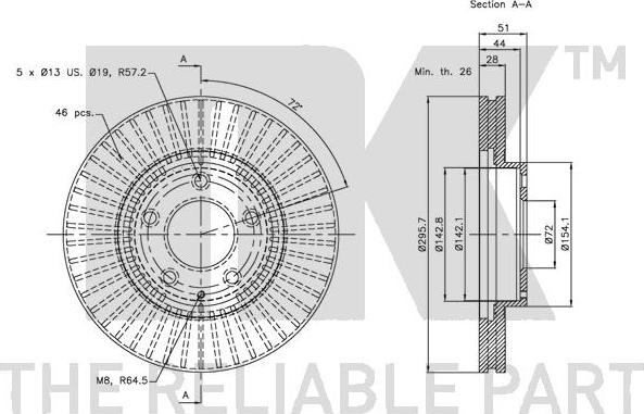 NK 203247 - Brake Disc autospares.lv