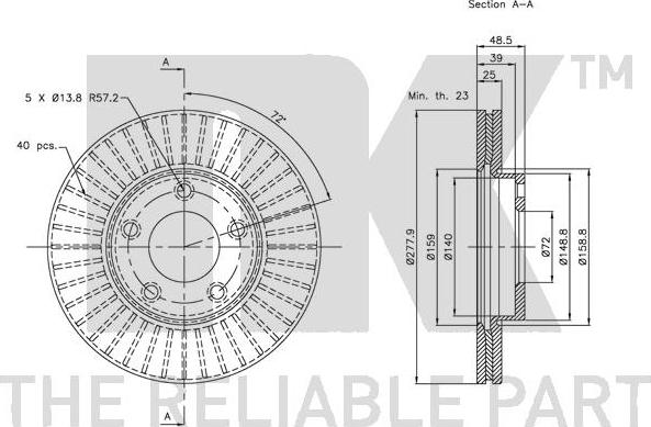 NK 203251 - Brake Disc autospares.lv