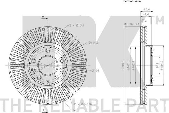 NK 203268 - Brake Disc autospares.lv