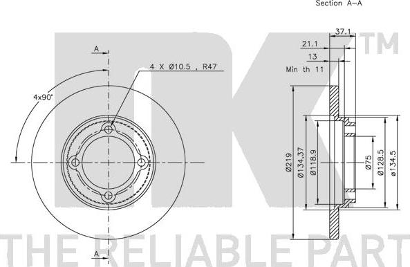 NK 203236 - Brake Disc autospares.lv