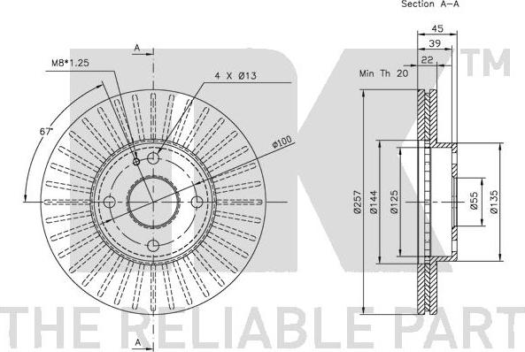 NK 203230 - Brake Disc autospares.lv