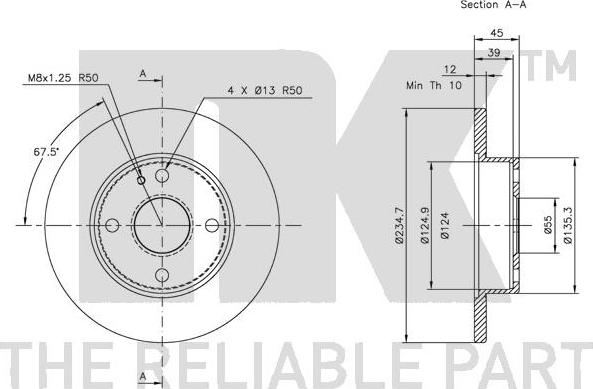 NK 203225 - Brake Disc autospares.lv