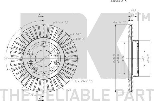 NK 203270 - Brake Disc autospares.lv