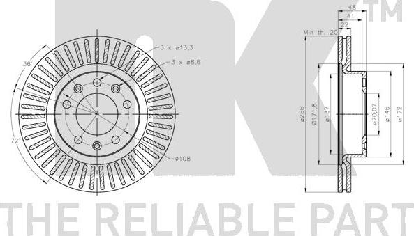 NK 203746 - Brake Disc autospares.lv