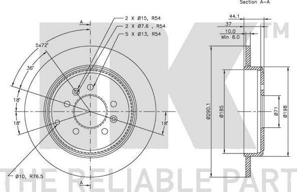 NK 203717 - Brake Disc autospares.lv