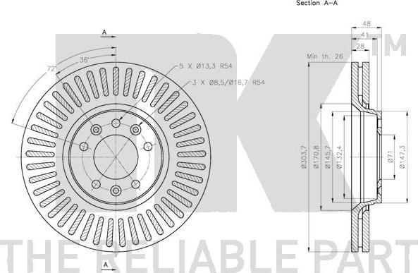 NK 203734 - Brake Disc autospares.lv