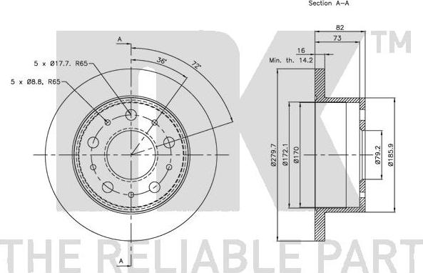 NK 203732 - Brake Disc autospares.lv